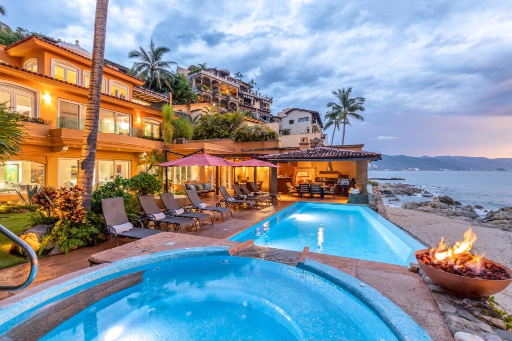 Beachfront Sagitario Villa in Puerto Vallarta!