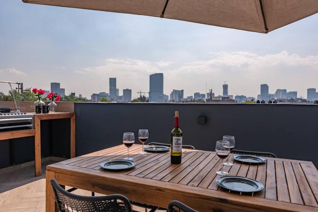 Espectacular departamento con terraza en CDMX