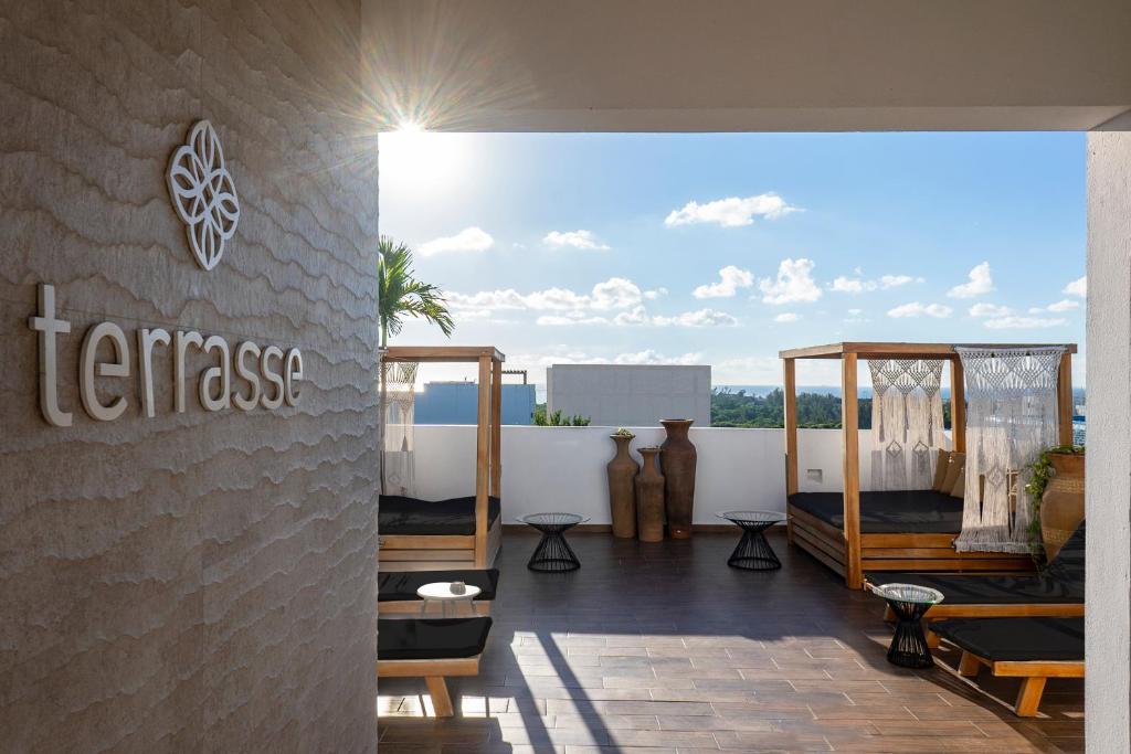 Terrasse Hotel Playa del Carmen